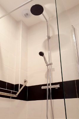 Colonne de douche Concerto avec mitigeur thermostatique chromé