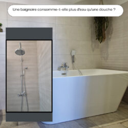 douche ou baignoire – laquelle consomme le plus d’eau